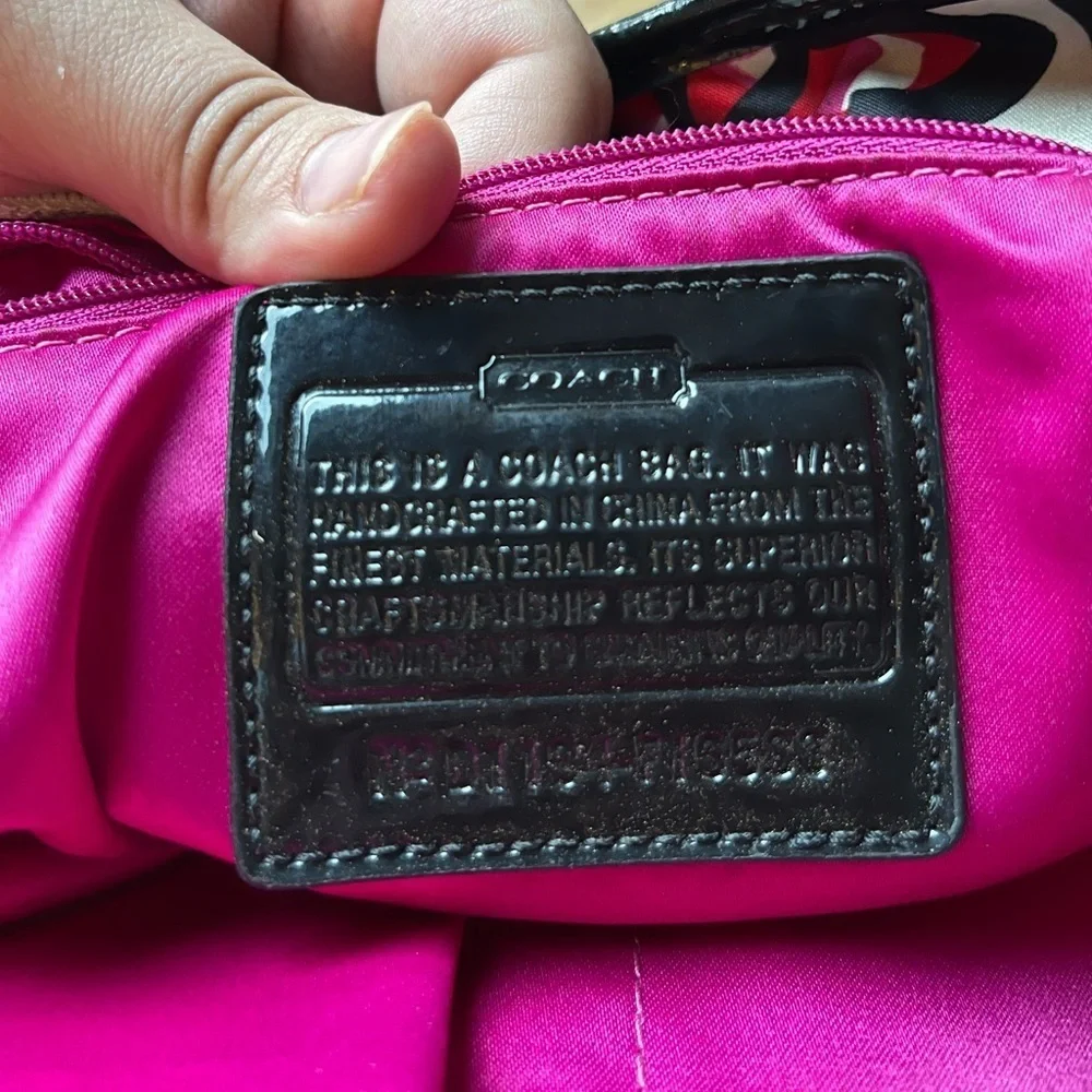 Coach Poppy Graffiti Shoulder Tote - Picture 5 of 13
